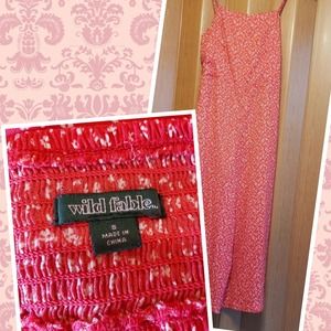 Wild Fable small red & white jumpsuit with spaghetti straps